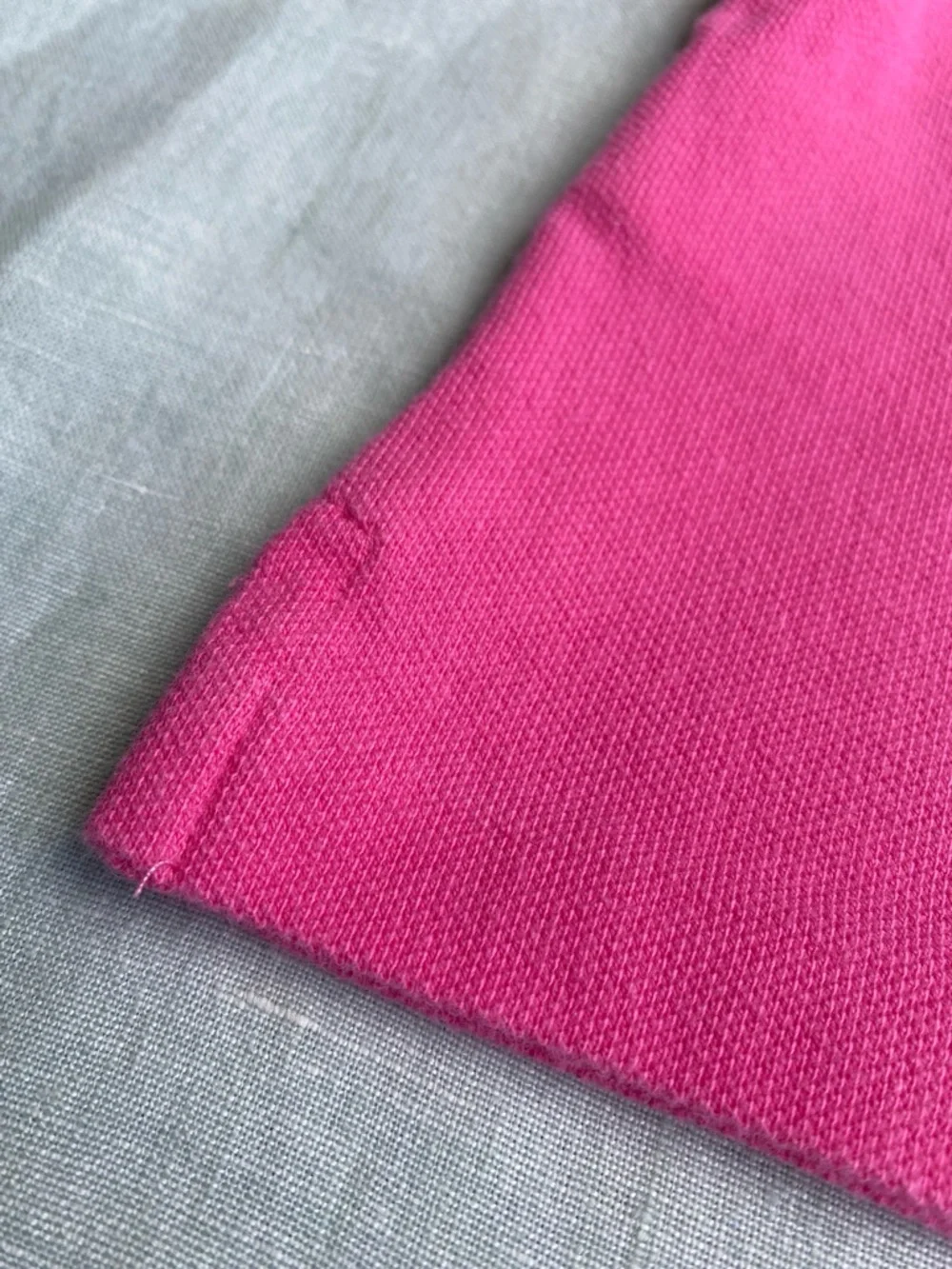 Ralph Lauren baby hot pink cotton short sleeve polo shirt